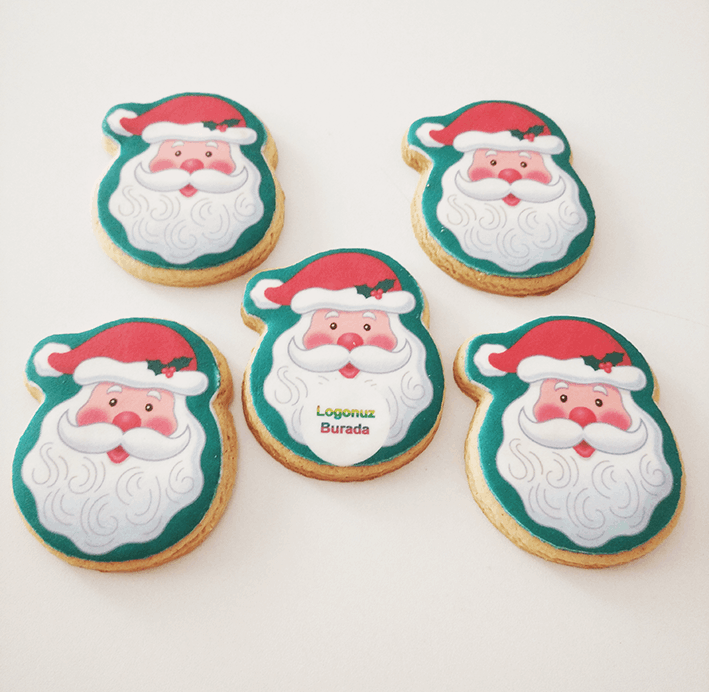 yeni yıl noel baba kurabiyesi